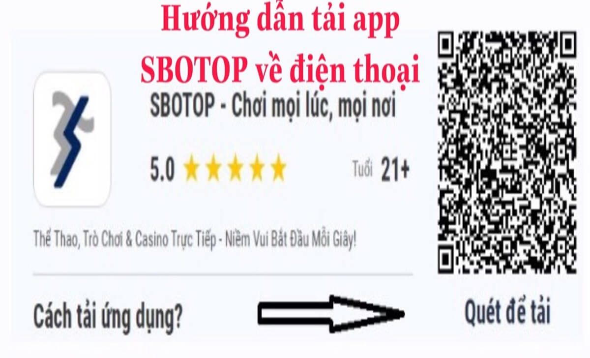 Hướng dẫn tải app Sbotop về điện thoại